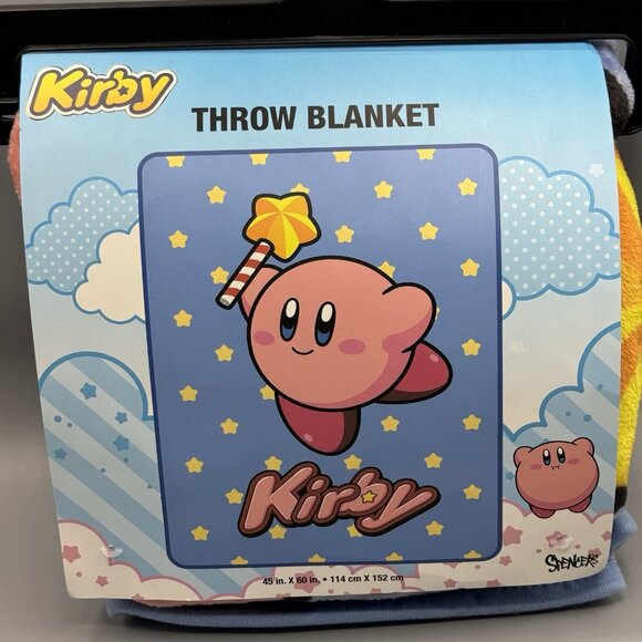 Nintendo Kirby Star Fleece Blanket 45 x 60 NEW